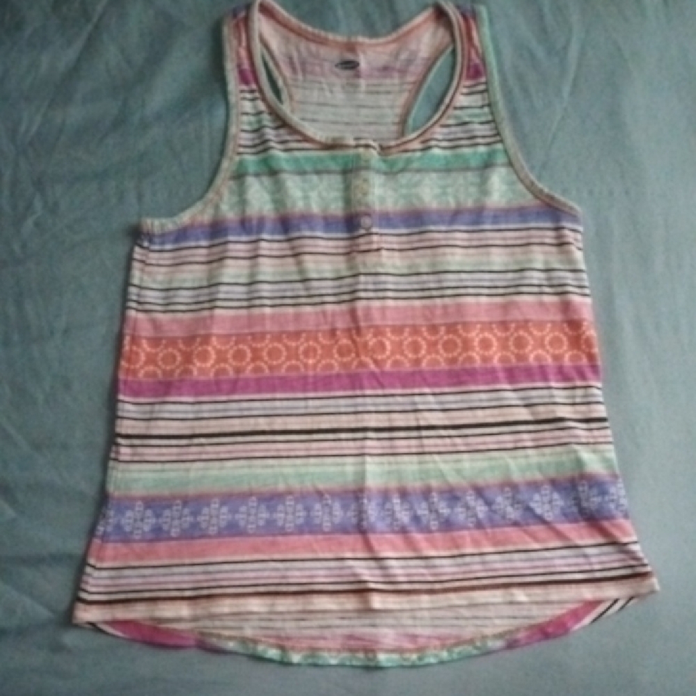 Old Navy Vibrant Pink and Purple Sleeveless Tank